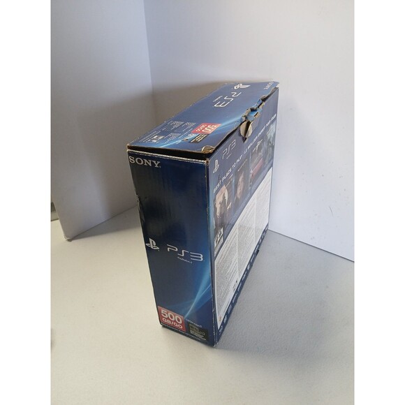 Sony PlayStation 3 PS3 Super Slim 500GB (CECH-4201C) w/ Controller & Cables - Picture 9 of 11
